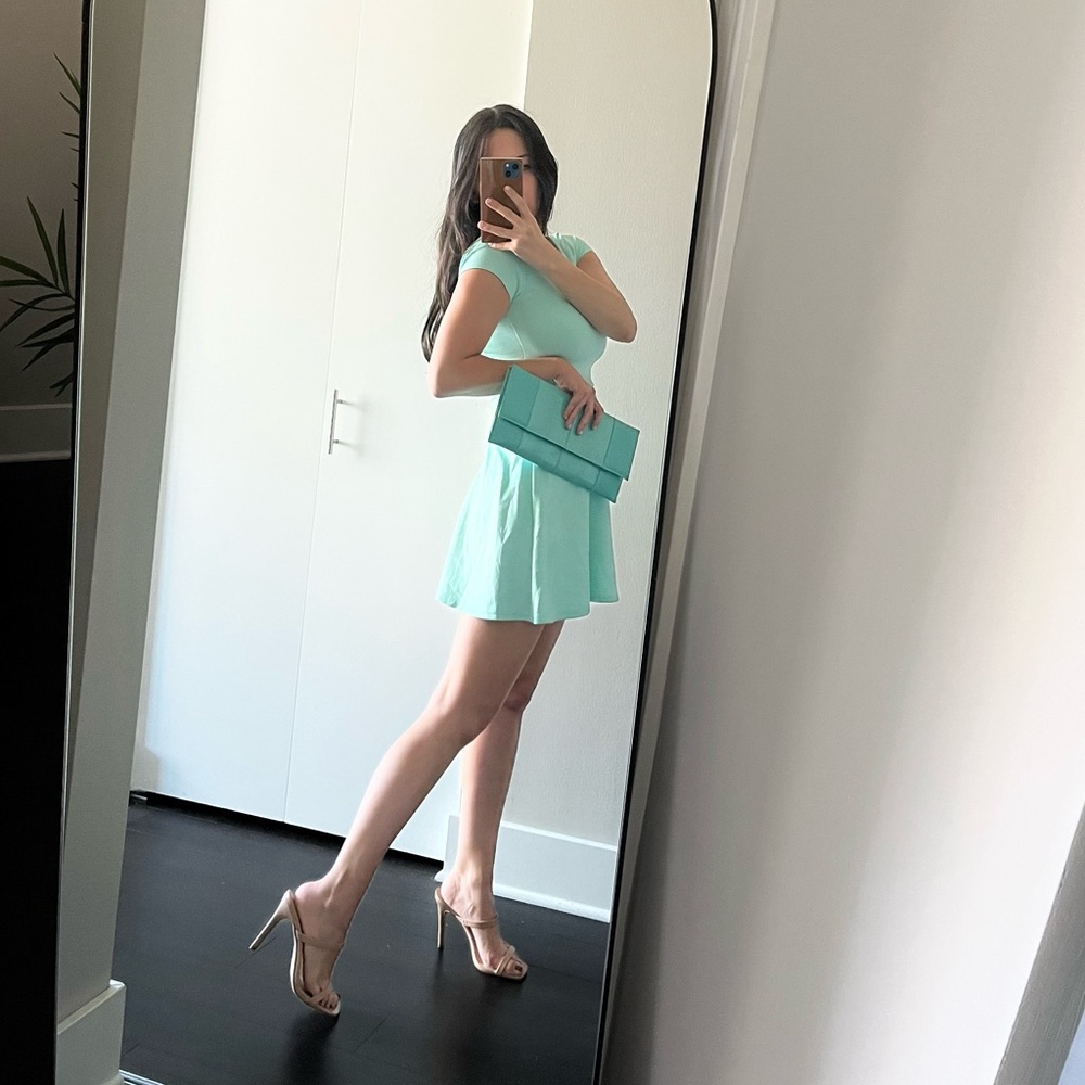CHARLOTTE RUSSE Flowy Skater Dress With Bows